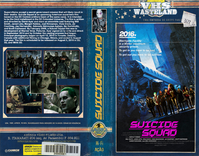 SUICIDE SQUAD CUSTOM VHS COVER, MODERN VHS COVER, CUSTOM VHS COVER, VHS COVER, VHS COVERS